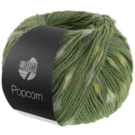 Lana Grossa Popcorn 15 Verde/blanco roto/beige/pistacho/gris oscuro