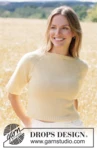 268-36 Golden Mist Tee by DROPS Design