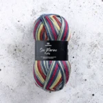 Svarta Fåret Sox Merino 4 ply 20 Prensa de sidra