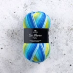 Svarta Fåret Sox Merino 4 ply 23 Línea costera