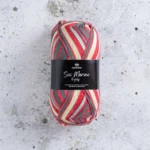 Svarta Fåret Sox Merino 4 ply 19 Carreta de manzanas
