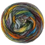 Lana Grossa Colorissimo 223 Burdeos/Gris/Amarillo/Naranja/Oliva/Verde oscuro/Verde claro/Rojo vino/Azul petróleo/Azul vaquero