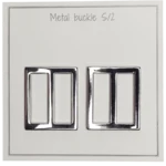 Go Handmade Hebilla de Metal 31 x 28 mm, Plata