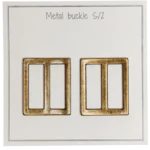 Go Handmade Hebilla de Metal 31 x 28 mm, Bronce