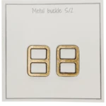 Go Handmade Hebilla de Metal 25 x 19 mm, Bronce