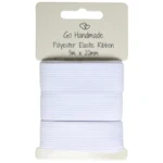 Go Handmade Banda Elástica: 3 m x 20 mm, Blanco