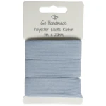 Go Handmade Banda Elástica: 3 m x 20 mm, Gris/azul