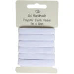 Go Handmade Banda Elástica: 5 m x 10 mm, Blanco