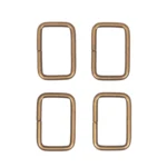 Go Handmade Anillo Cuadrado Bronce