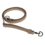 Go Handmade Correa de hombro para bolso 130 cm 12 mm, Beige, Plata