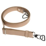 Go Handmade Correa de hombro para bolso 130 cm 25 mm, Beige, Plata
