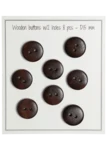 Go Handmade Botones de madera - UFO: 15 mm