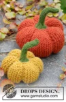 Extra 0-1170 The Patch by DROPS Design — Calabazas de punto en DROPS Nepal para decorar Halloween. El kit incluye el hilo para las dos calabazas del patrón. — 1