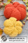 Extra 0-1170 The Patch by DROPS Design — Calabazas de punto en DROPS Nepal para decorar Halloween. El kit incluye el hilo para las dos calabazas del patrón. — 2
