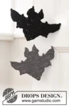 Extra 0-1391 Bat Attack! by DROPS Design — Murciélago de ganchillo en DROPS Paris para decorar Halloween. Elige los colores del cuerpo y las alas. — 1