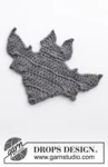 Extra 0-1391 Bat Attack! by DROPS Design — Murciélago de ganchillo en DROPS Paris para decorar Halloween. Elige los colores del cuerpo y las alas. — 2