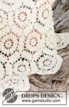 162-13 Sunshine by DROPS Design — Manta de ganchillo con hexágonos en DROPS Cotton Merino. Dos longitudes para elegir. — 3