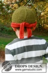 Children 37-24 Pizza Ninja by DROPS Design — Gorro para 1/2, 3/4, 5/6 y 7/8 años; cabeza: 44/48, 50/52, 52/53 y 53/54 cm. — 2