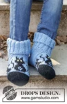 Children 47-28 Bewitched Cat Socks by DROPS Design — Calcetines: 24/25, 26/28, 29/31, 32/34, 35/37, 38/40 y 41/43; pie: 15, 17, 18, 20, 22, 24 y 26 cm. También agujas de doble punta de 2,5 mm y restos amarillos para los ojos. Se incluye un ovillo completo de mostaza oscuro 52 para los ojos amarillos; puede diferir del tono de las fotos. — 2