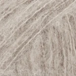 DROPS BRUSHED Alpaca Silk 02 Gris claro - Tono marrón (Uni colour)