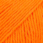 DROPS Fabel Uni Colour 119 Naranja eléctrico