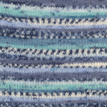 DROPS Fabel Print 522 Turquesa/azul