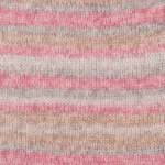 DROPS Fabel Long Print 623 Rosa niebla