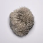 Pompón Piel de Conejo 10 cm 06 Gris