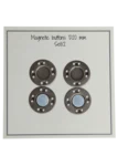 Go Handmade Botones magnéticos 20 mm (2 piezas): Bronce