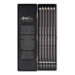 STAEDTLER Mars Lumograph Lapices Artisticos, 6 piezas – Imagen principal abierto