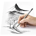 STAEDTLER Mars Lumograph Lápiz de grafito acuarelableo, 3 + 1 ud. – Aplicación