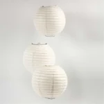 Lámpara de papel, 20 cm, 1 pieza Blanco