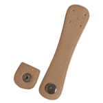 Go Handmade Correa de Bolso con Botón a Presión Plateado 2x11 cm Albaricoque/Plata