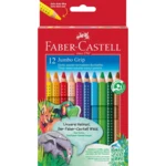Faber-Castell Jumbo Grip acuarela triangular 12 uds