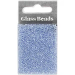 Rocallas, cuentas de vidrio 1,7 mm Azul claro