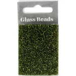 Rocallas, cuentas de vidrio 1,7 mm Pasto verde
