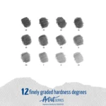 STAEDTLER Mars Lumograph Lápices, 12 piezas – Degree