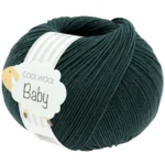 Lana Grossa Cool Wool Baby 350 Azul petróleo oscuro