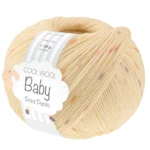 Lana Grossa Cool Wool Baby 375 Amarillo pálido/Amarillo/Naranja/Lila/Rosa