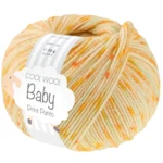 Lana Grossa Cool Wool Baby 374 Amarillo cítrico/Amarillo/Turquesa/Verde mayo