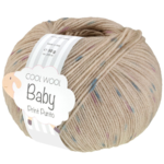 Lana Grossa Cool Wool Baby 371 Beige claro/Turquesa/Lila