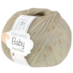 Lana Grossa Cool Wool Baby 373 Beige perla/Amarillo/Azul claro/Lila