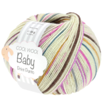 Lana Grossa Cool Wool Baby 311 Blanco roto/Gris azul/Rosa/Rosa/Amarillo/Caqui