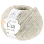 Lana Grossa Cool Wool Baby 376 Gris plateado/Topo/Gris claro