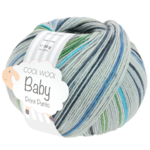 Lana Grossa Cool Wool Baby 315 Gris claro/Antracita/Verde claro/Verde blanco/Turquesa/Gris azul