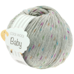 Lana Grossa Cool Wool Baby 358 Gris claro/Naranja/Turquesa/Verde/Ciclamen