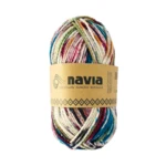 Navia Sock Yarn 520 Verde jaspeado