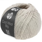 Lana Grossa Cool Wool Big 1691 Greige jaspeado