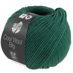 Lana Grossa Cool Wool Big 1705 Verde oscuro jaspeado