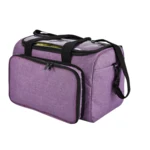 Bolsa de hilo rectangular, grande, violeta